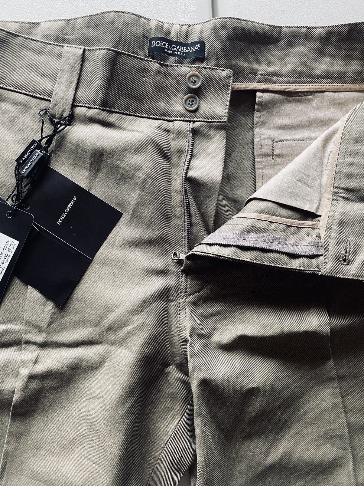 Dolce & Gabbana Dolce & Gabbana 🇮🇹 olive drab linen blend resort shorts NEW Size US 36 / EU 52 - 4 Thumbnail