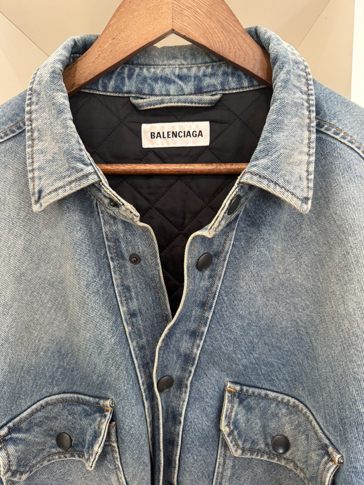 Balenciaga Balenciaga Denim Canadian Swing Shirt Jacket Size US L / EU 52-54 / 3 - 4 Thumbnail