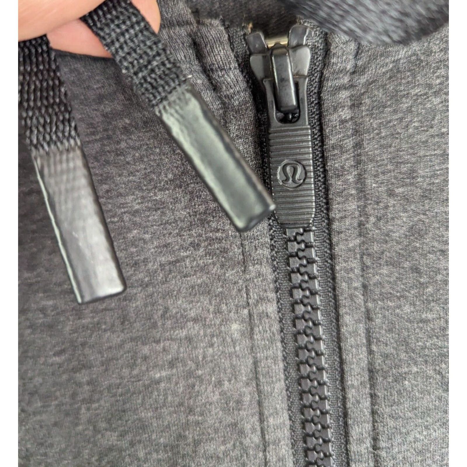 Lululemon Lululemon Ready to Roll Hoodie Full Zip Jacket Heathered Black Women’s 2 W3BYNS Size 2 Athletic Performance Yoga Moisture Wicking Shirt Size XS / US 0-2 / IT 36-38 - 3 Thumbnail