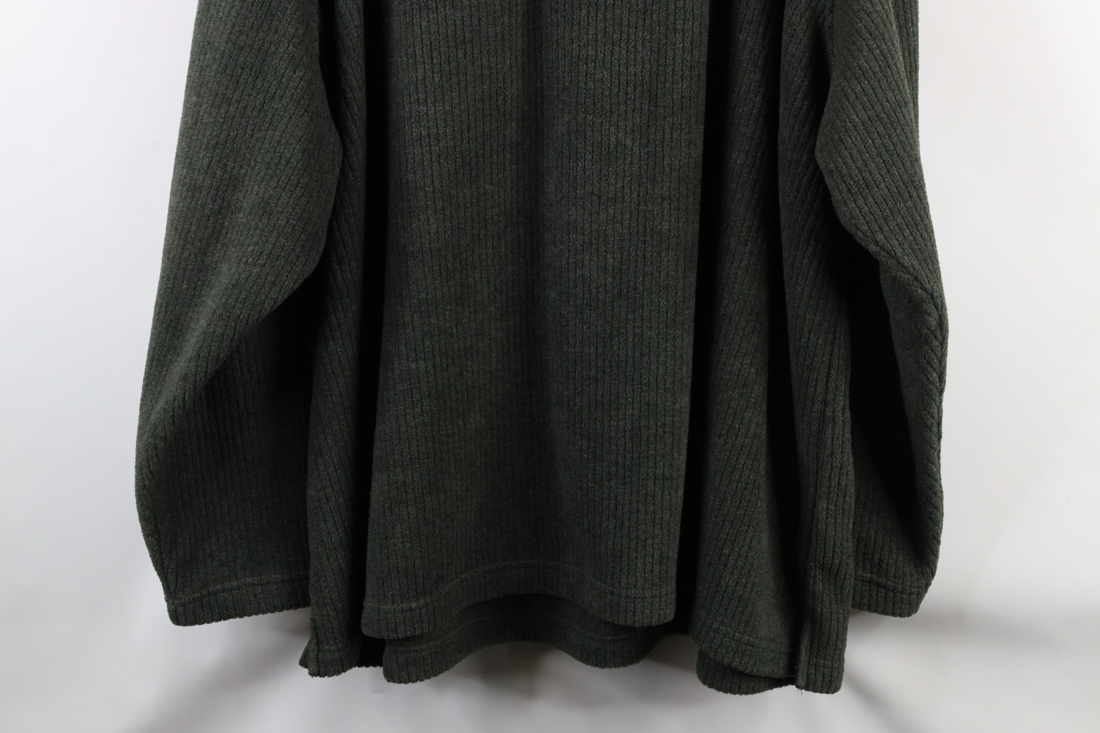 Vintage Vintage 90s Streetwear Half Zip Pullover Sweater Green Size US XXL / EU 58 / 5 - 8 Thumbnail