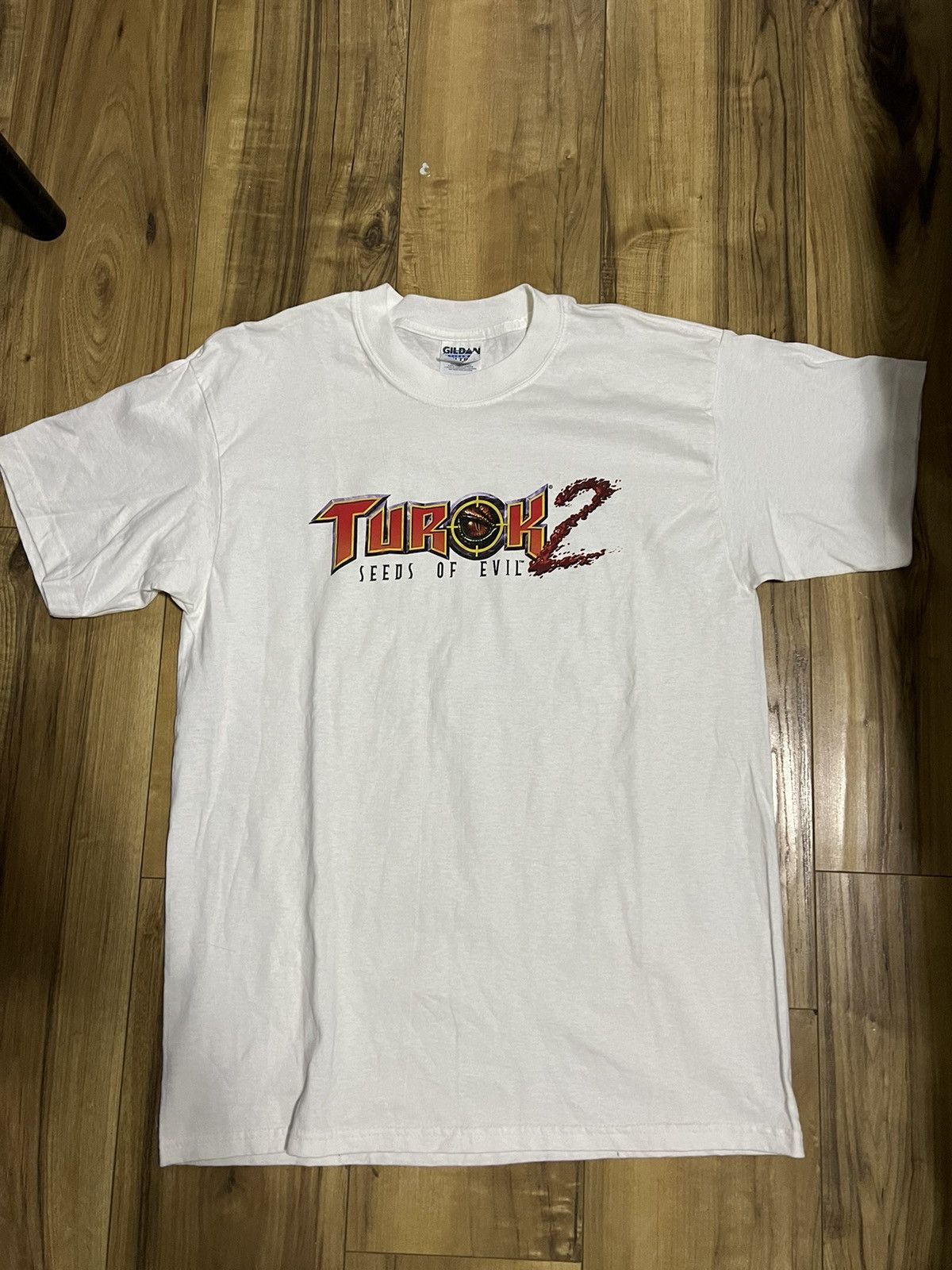 Nintendo × Vintage Vintage 1998 TUROK 2 Video Game Promo T-Shirt Size US L / EU 52-54 / 3 - 1 Thumbnail