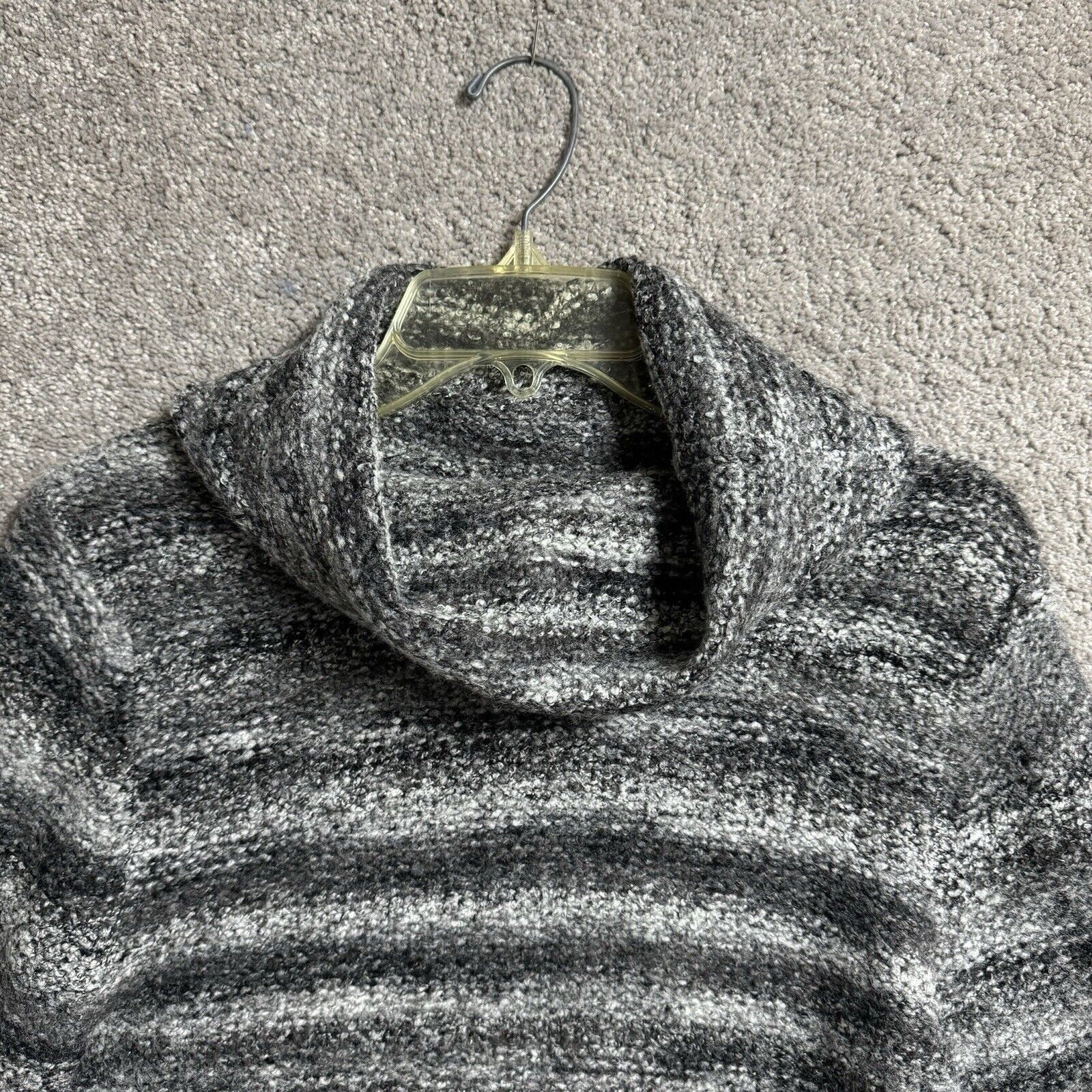 Other B Moss Turtleneck Sweater M Marled Knit Striped Cozy 80s 90s Size M / US 6-8 / IT 42-44 - 4 Thumbnail