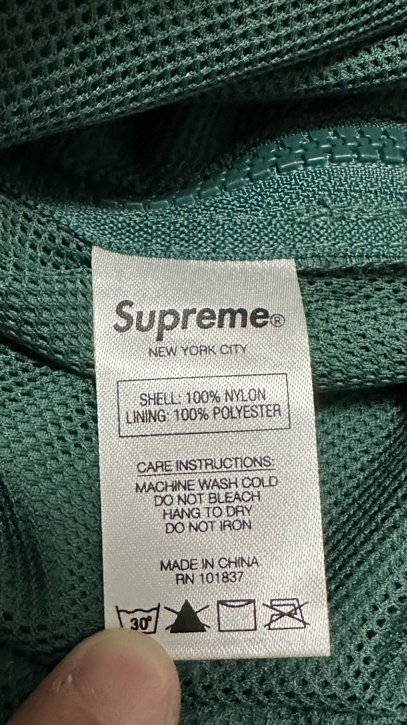 Supreme Supreme Court Half Zip Pullover Dark Green Size US L / EU 52-54 / 3 - 4 Thumbnail