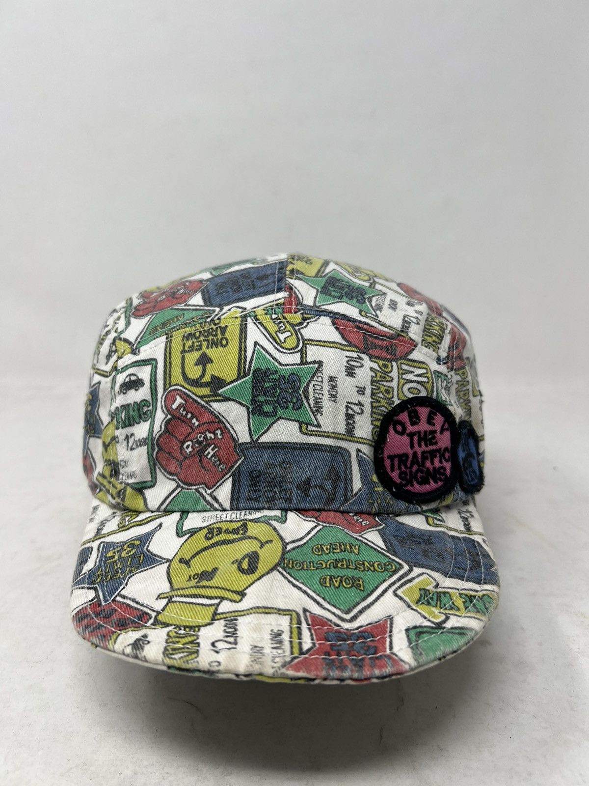 If Six Was Nine Y2K Style Multi Graffiti Camp Obey Cap Hat Size ONE SIZE - 1 Thumbnail