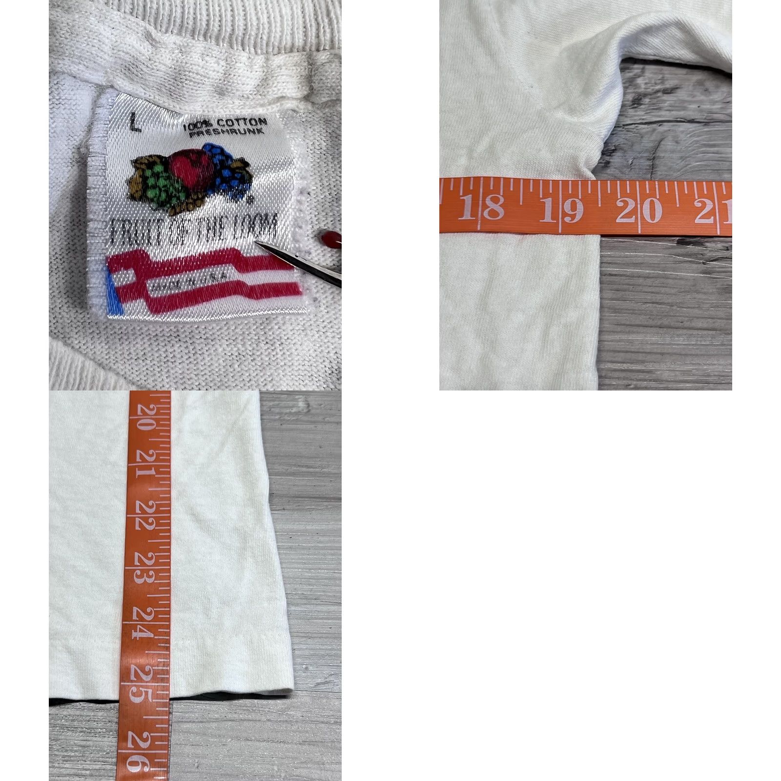 Fruit Of The Loom Vintage Great Lakes Lighthouse Lake St Clair Michigan Tee 90s Large Size US L / EU 52-54 / 3 - 8 Thumbnail