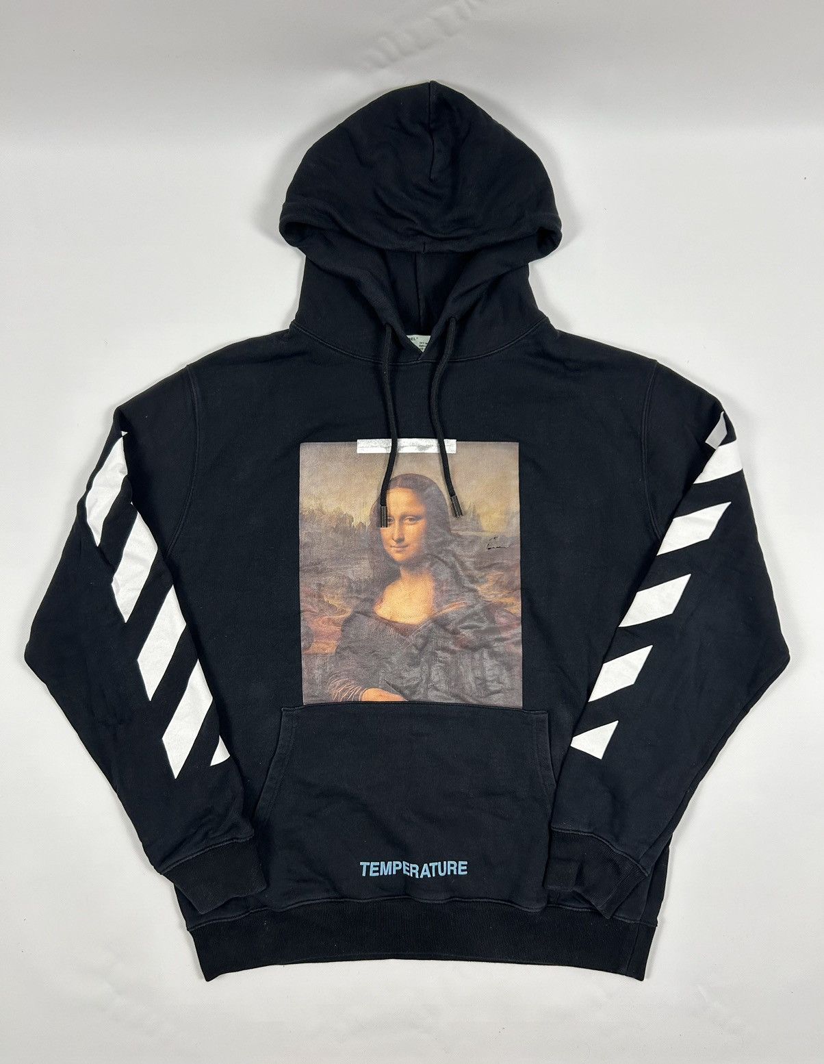 Off-White Mona Lisa big logo Temperature hoodie streetwear