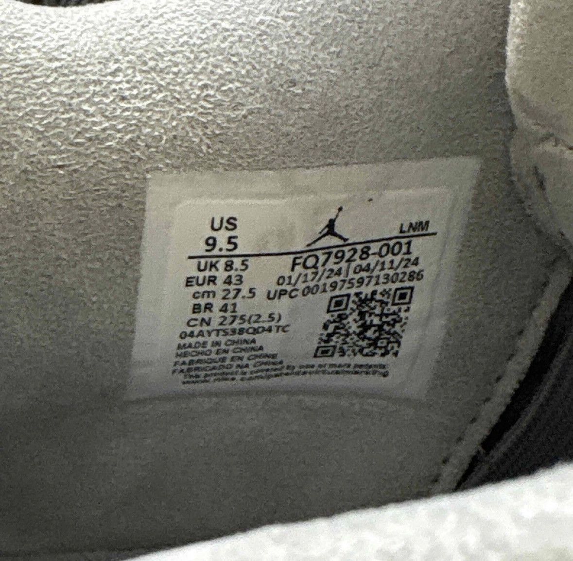 Jordan Brand Air Jordan 4 Retro SE 'Wet Cement' Size 9.5 Size US 9.5 / EU 42-43 - 6 Thumbnail