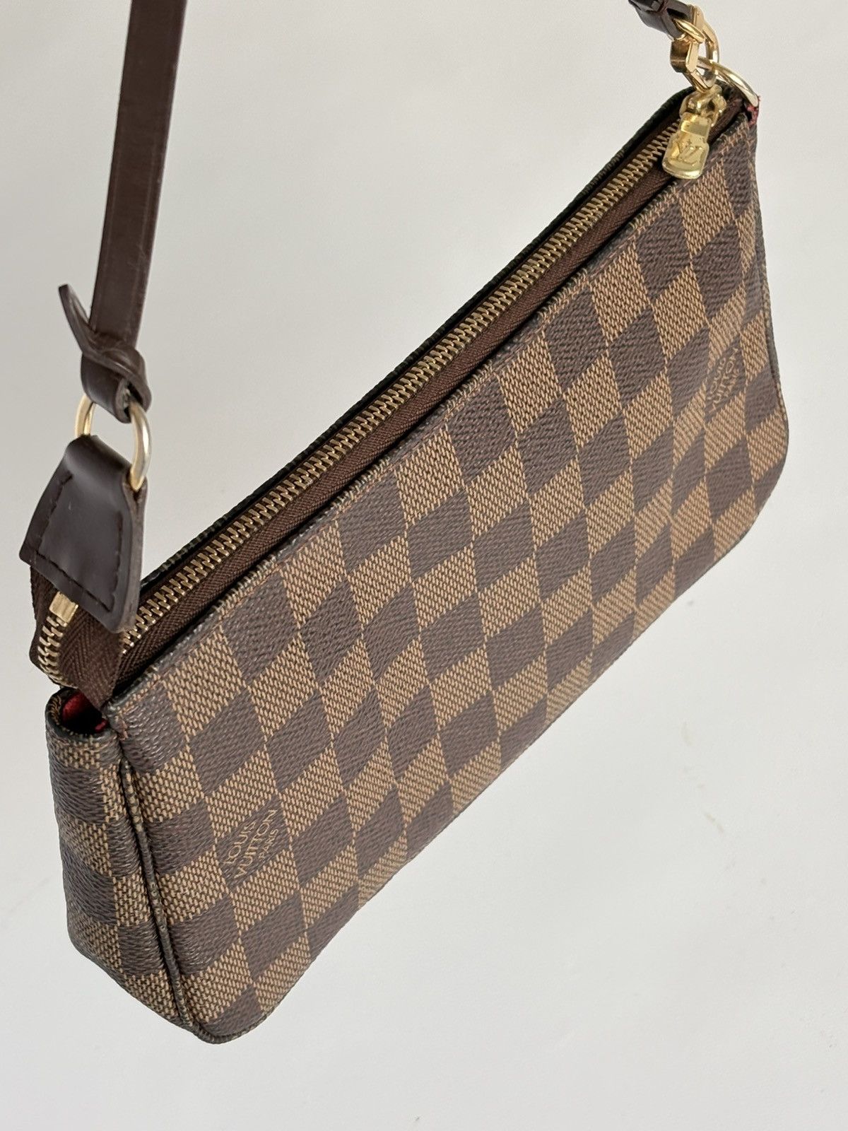 Louis Vuitton Pochette Damier Ebene Bag Clutch Accessory