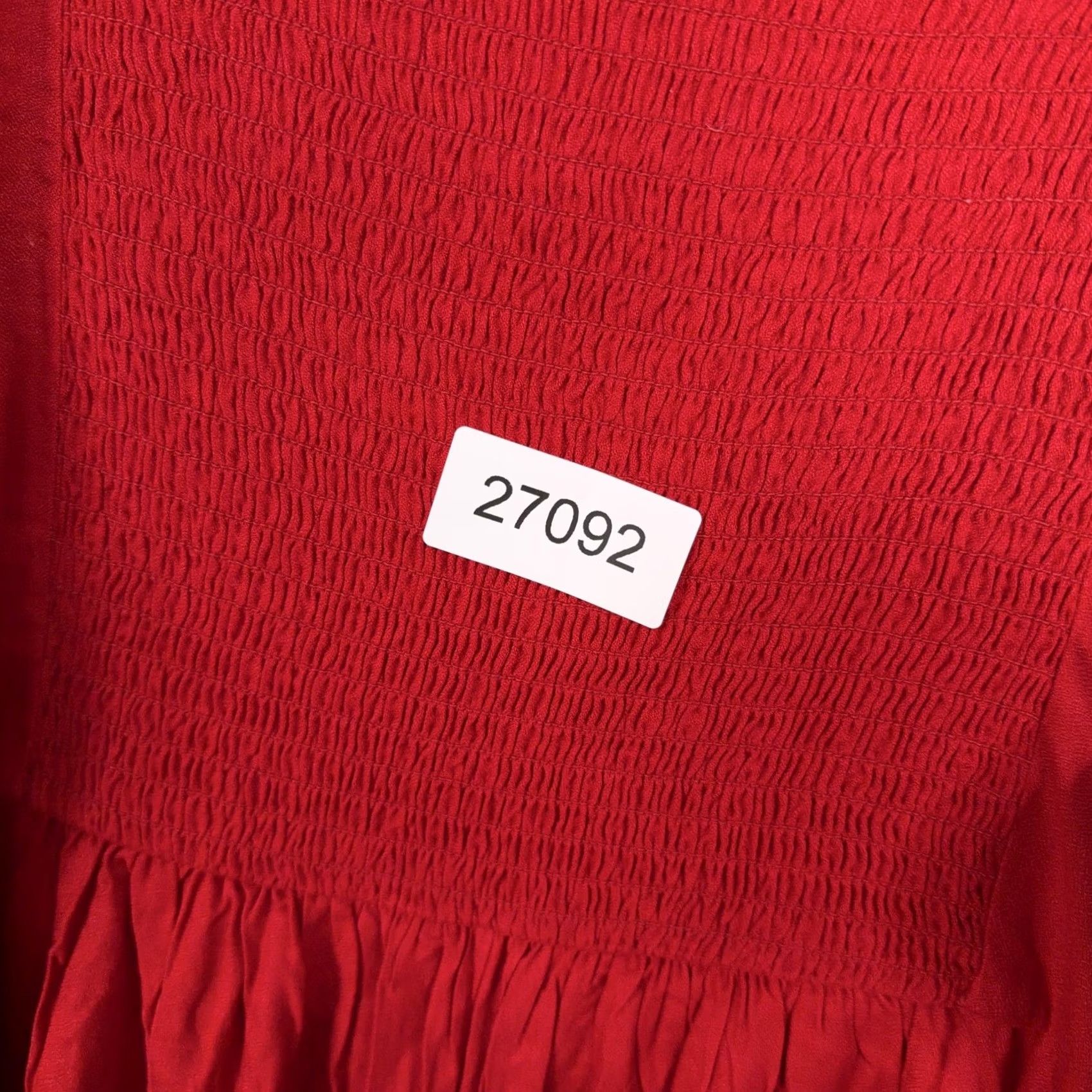 Old Navy Old Navy Dress Womens XXL Petite Red Smocked Square Neck Fit Flare Knee Length Size XXL / US 16-18 / IT 52-54 - 8 Thumbnail