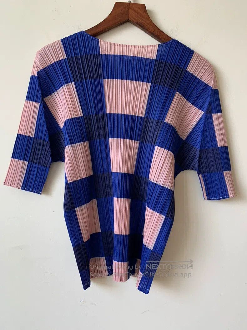 Issey Miyake Issey Miyake Plaid Top Size L / US 10 / IT 46 - 2 Thumbnail