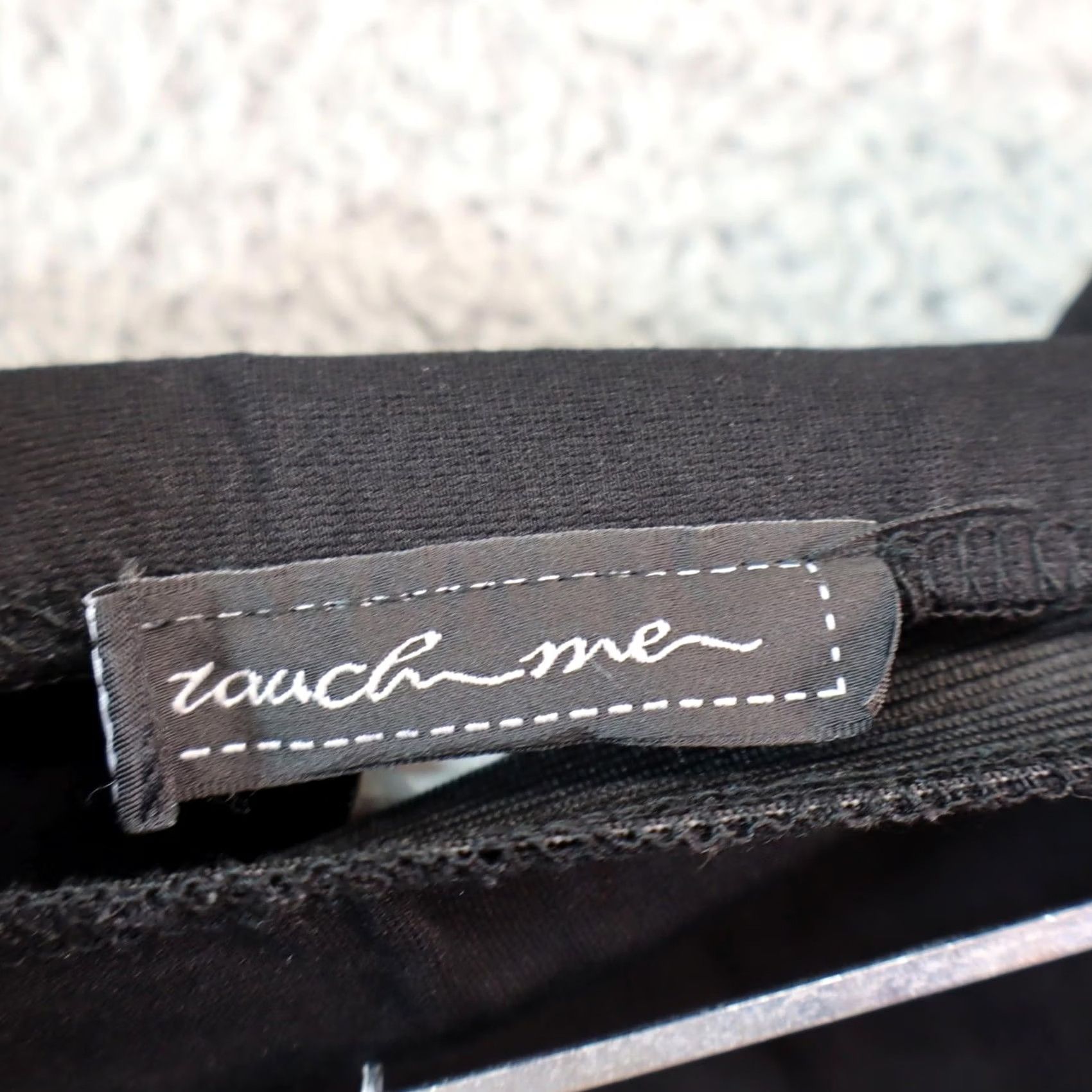 Vintage VINTAGE Touch Me Skirt Long A-Line Black L Womens 90s Casual Polyester Tie Side Metal Eyelets USA Size 36" / US 14 / IT 50 - 5 Thumbnail