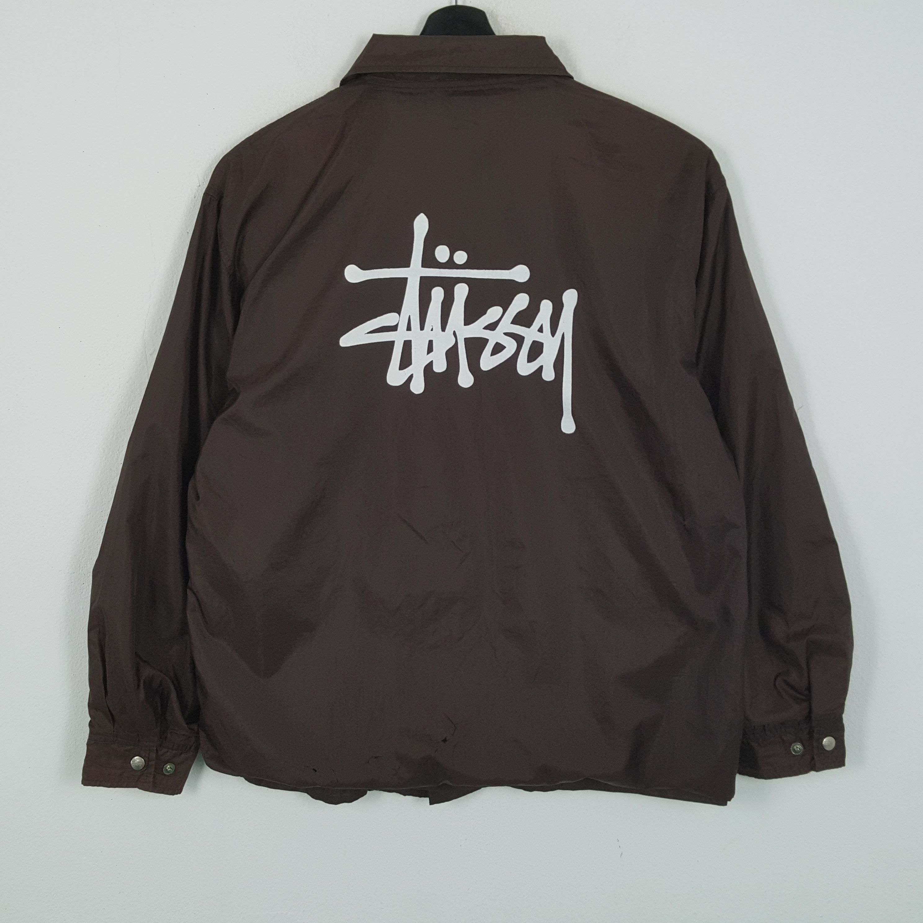 Stussy × Vintage STUSSY Streetwear Style Custom Art Jacket Size US XL / EU 56 / 4 - 1 Thumbnail