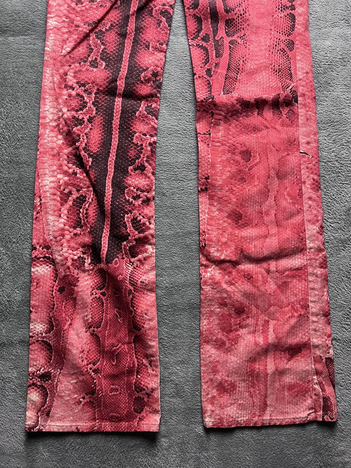 Just Cavalli Just cavalli - Python Snake Skin Flared Pants Size 26" / US 2 / IT 38 - 6 Thumbnail
