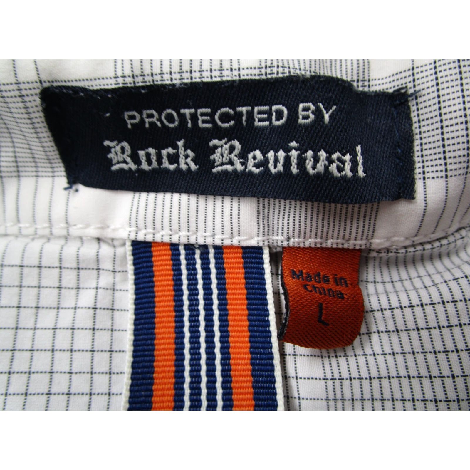Vintage VINTAGE Rock Revival Shirt Mens Large Gray Check Casual Button-Up Designer Long Sleeve Size US L / EU 52-54 / 3 - 3 Thumbnail