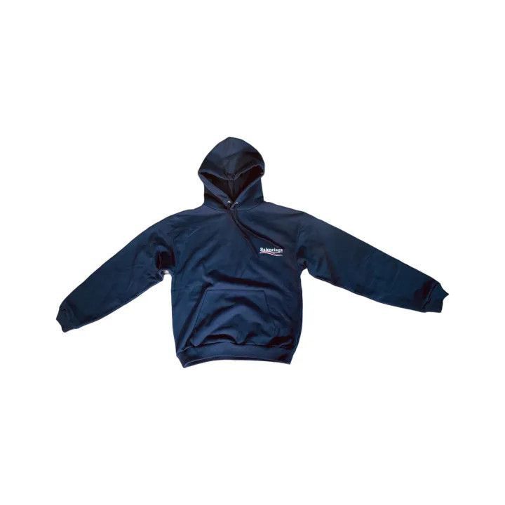 Balenciaga Balenciaga Balenciaga Navy Blue Logo Hoodie -2507 Size US M / EU 48-50 / 2 - 1 Thumbnail