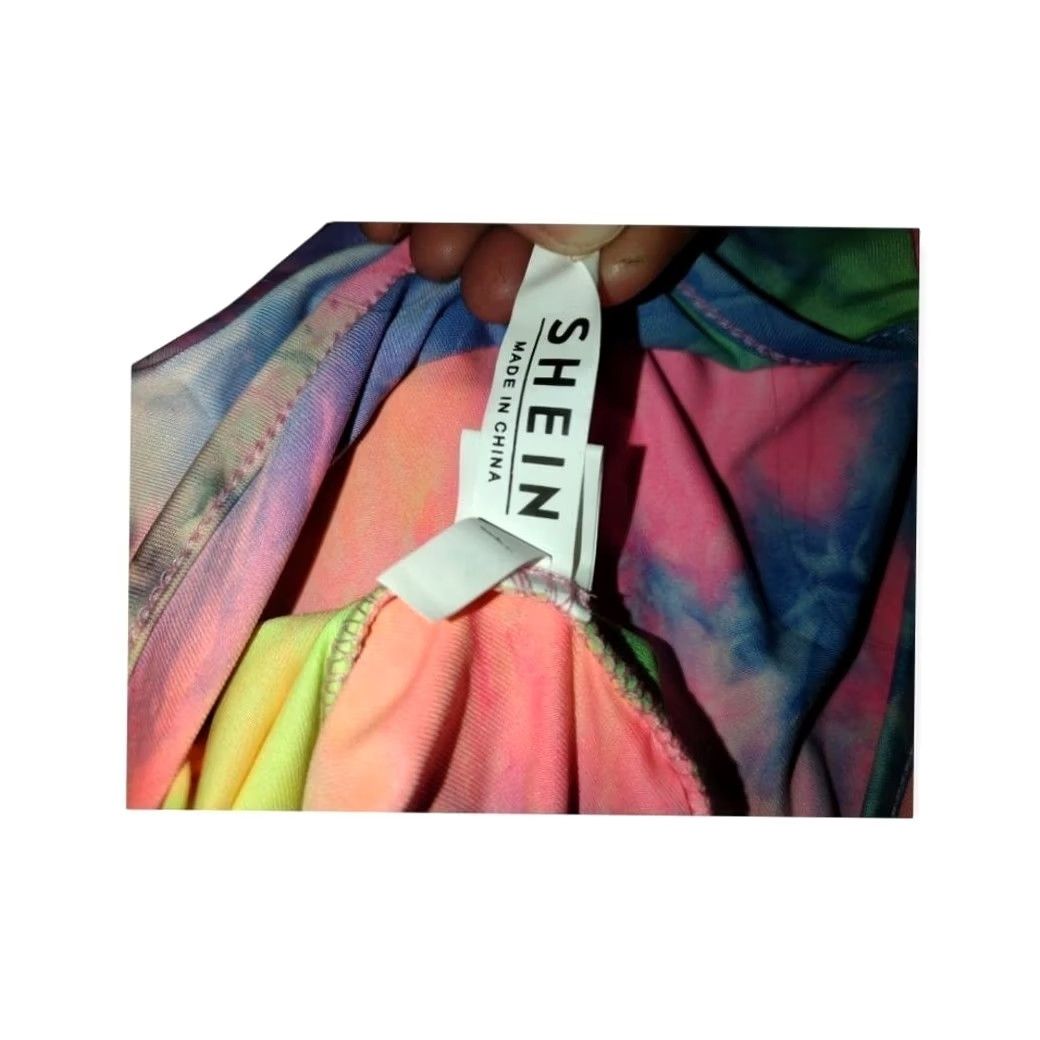 Shein SheIn Tie Dye Top One Shoulder Tank Cropped M Pink Womens Size M / US 6-8 / IT 42-44 - 5 Thumbnail