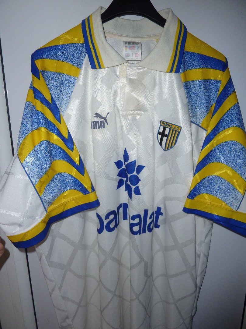 Vintage Maillot AC Parma 1995-96 - Troisième Tenue Jaune PUMA - Taille M