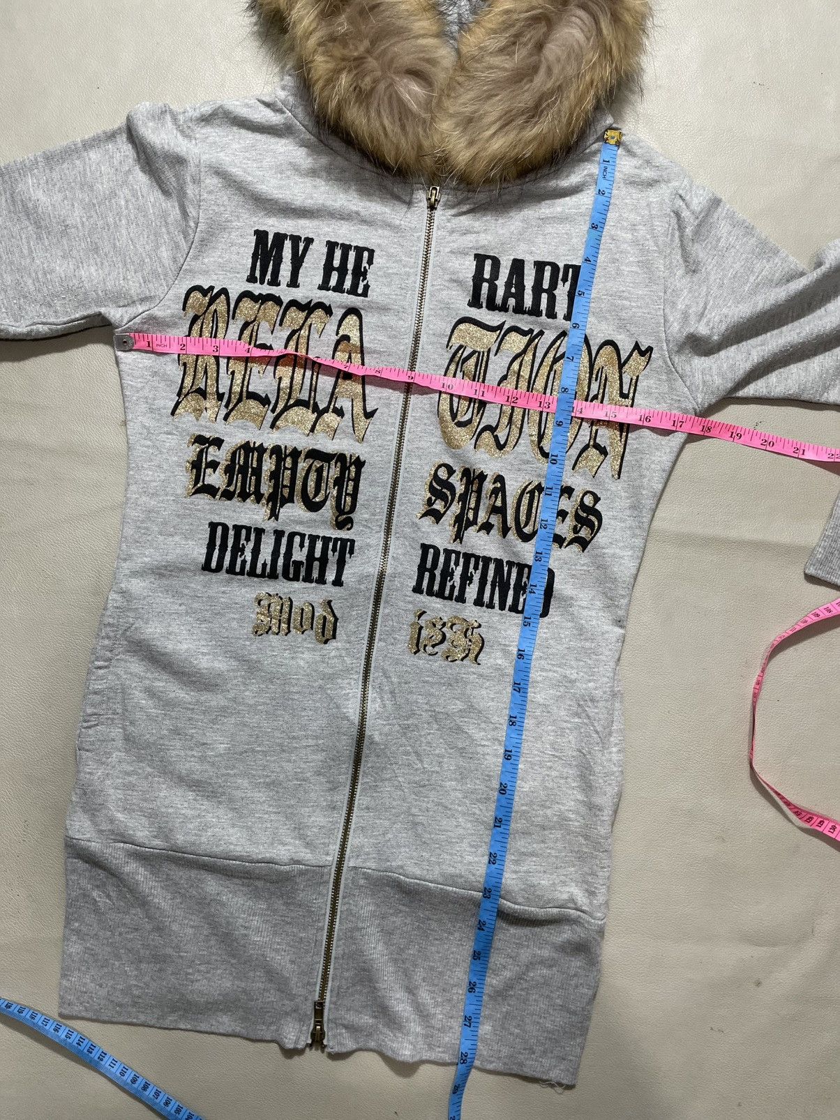 Hysteric Glamour × If Six Was Nine × Le Grande Bleu (L.G.B.) Japanese Poem Zip Fur Hoodie Lgb style Size US M / EU 48-50 / 2 - 7 Thumbnail