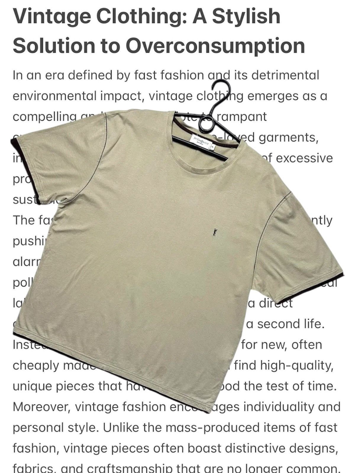 Yves Saint Laurent Vintage rare Yves Saint Laurent tee logo size XL/XXL Size US XL / EU 56 / 4 - 1 Thumbnail