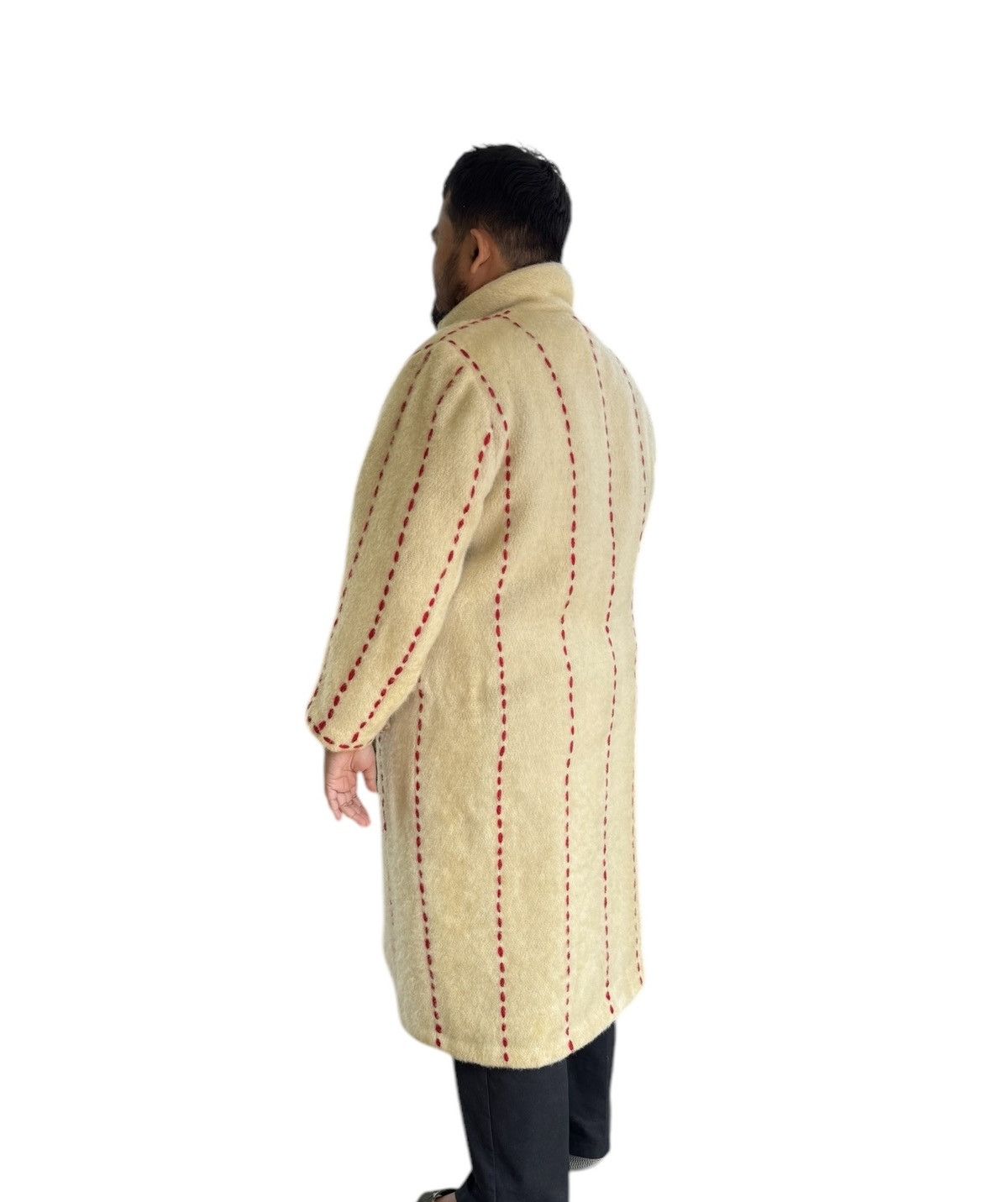 Issey Miyake RARE VINTAGE I.S ISSEY MIYAKE WOOL SHASHIKO LONG JACKET Size US XL / EU 56 / 4 - 17 Thumbnail