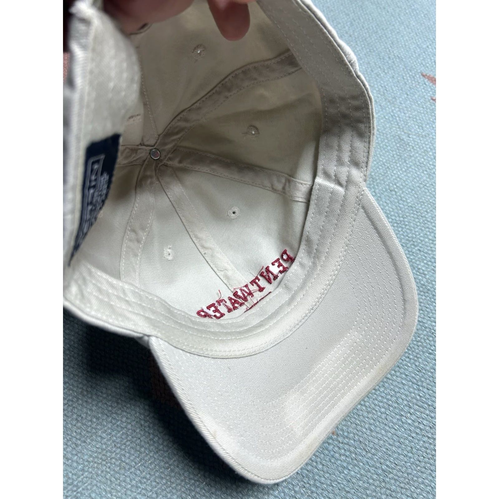 Vintage VINTAGE Unbranded Baseball Cap Hat Pentwater Michigan Beige Adjustable Destination Men Size ONE SIZE - 6 Thumbnail