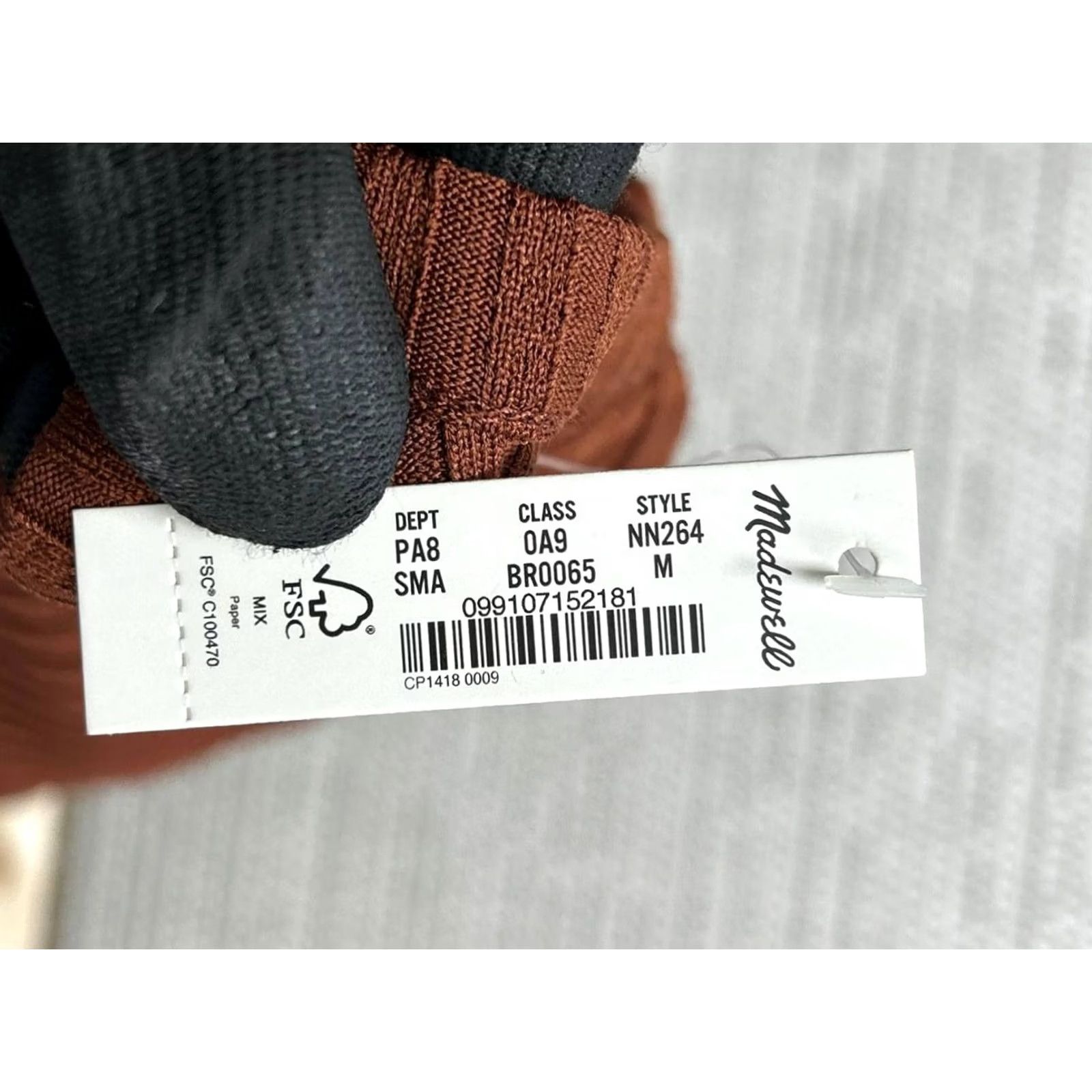 Madewell Madewell Tank Top Womens M Brown Ribbed Cutaway Crewneck Sleeveless Casual Basic Knit Stretch Size M / US 6-8 / IT 42-44 - 5 Thumbnail