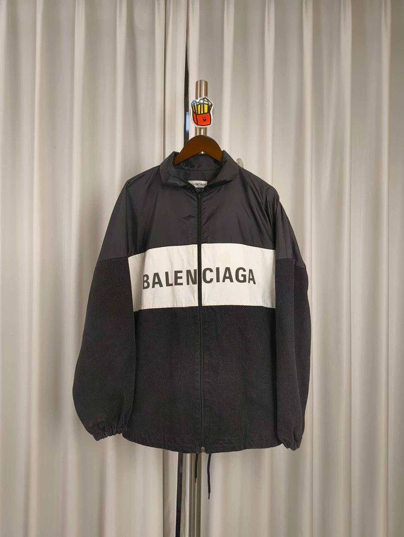 Balenciaga Balenciaga Black White Windbreaker Size US XS / EU 42 / 0 - 1 Thumbnail