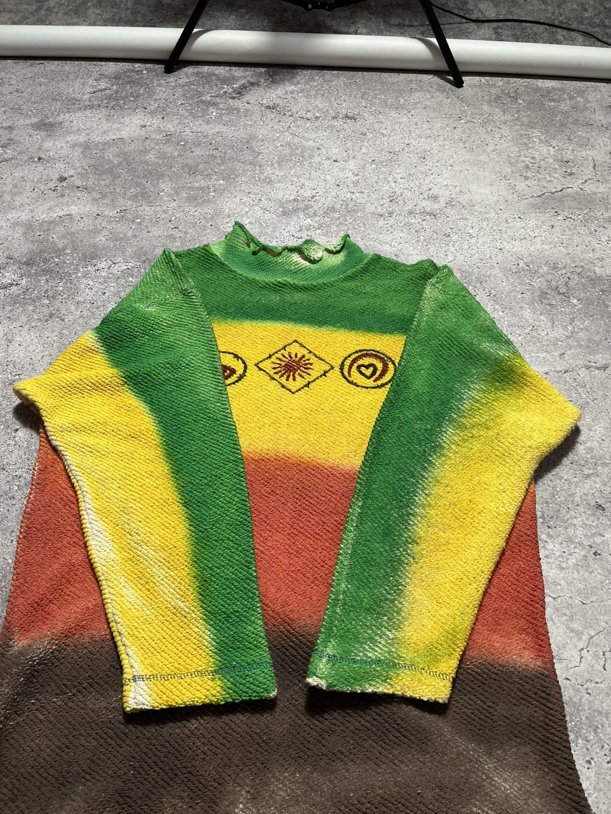 Japanese Brand Vintage Rasta Reggae Jamaica Y2k sweater Size L / US 10 / IT 46 - 4 Thumbnail