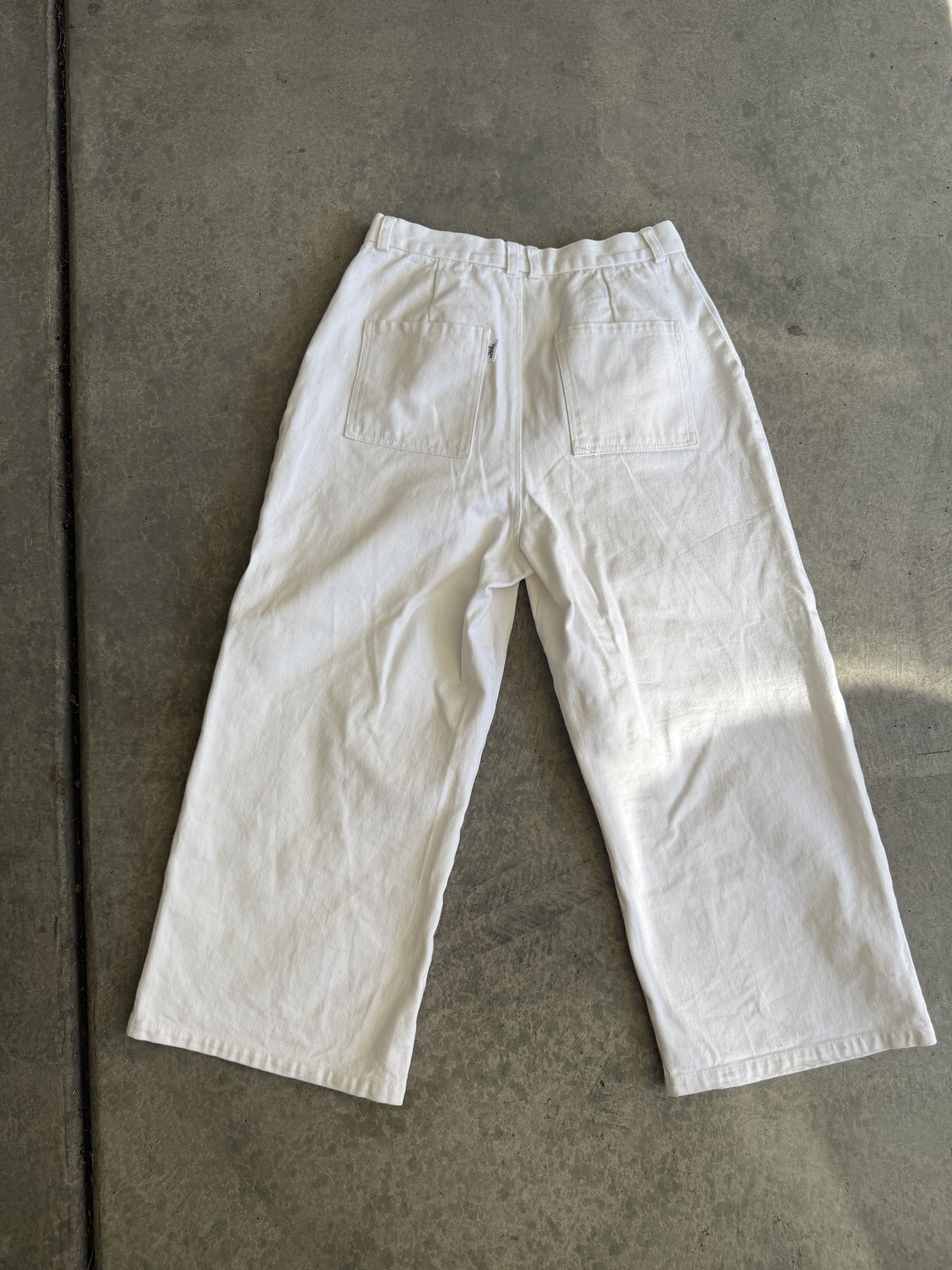 Other White Vintage Carpenter Pants Size 28" / US 6 / IT 42 - 2 Thumbnail