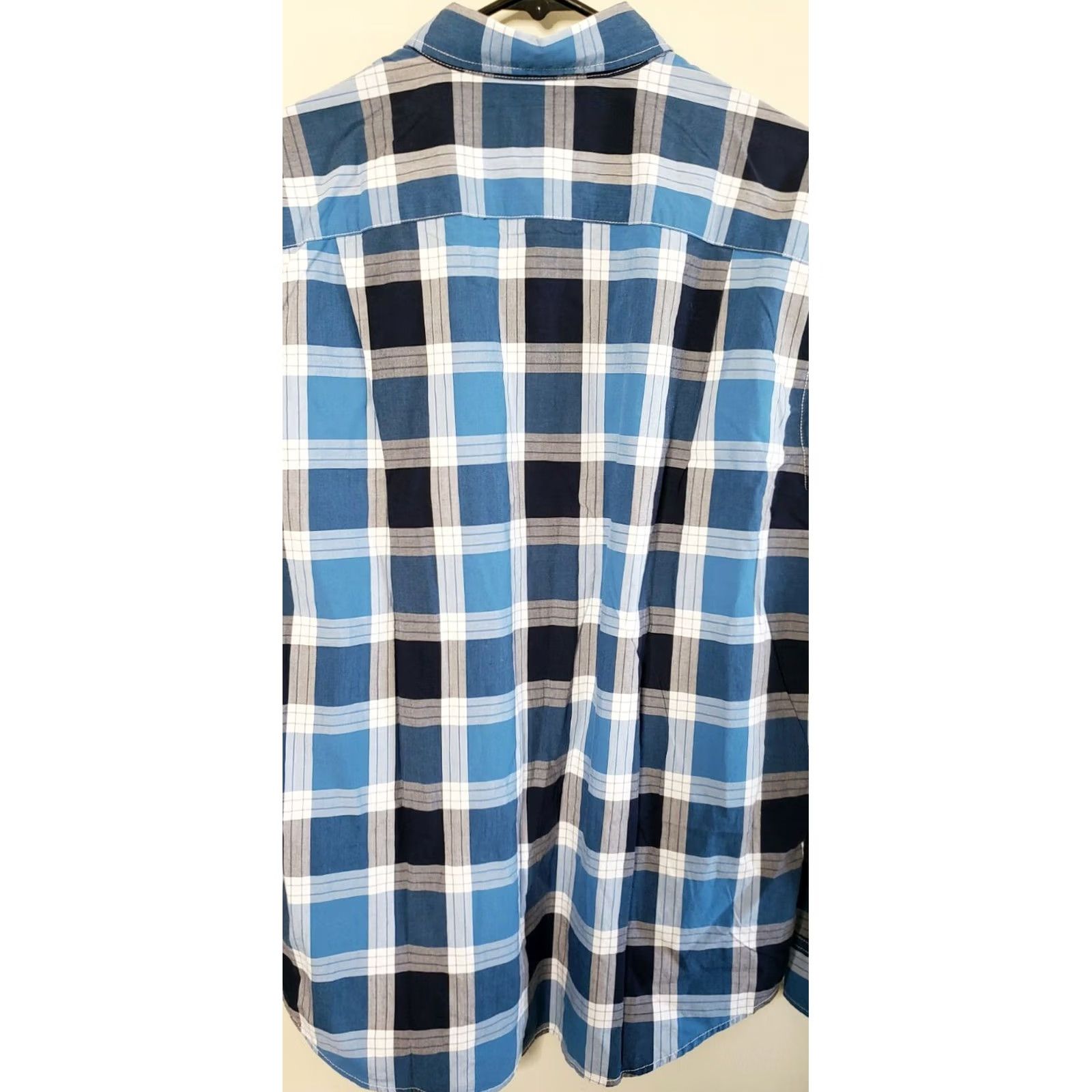 American Eagle Outfitters American Eagle AEO Shirt Plaid Button Down Medium Blue Mens Size US M / EU 48-50 / 2 - 4 Thumbnail
