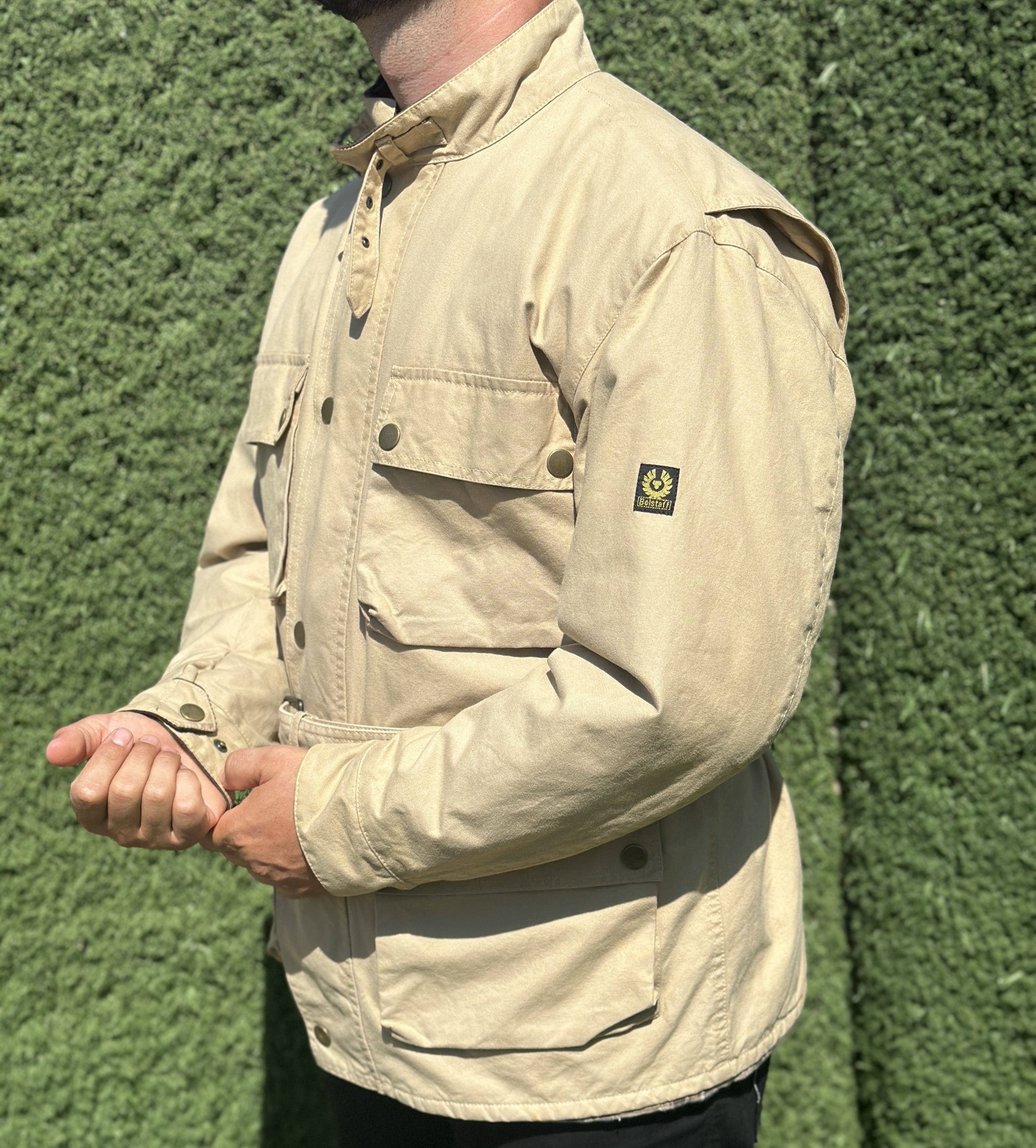 Belstaff Belstaff Wax Rider Motorcycle Motorcycle Bike Beige Size L Size US L / EU 52-54 / 3 - 12 Thumbnail