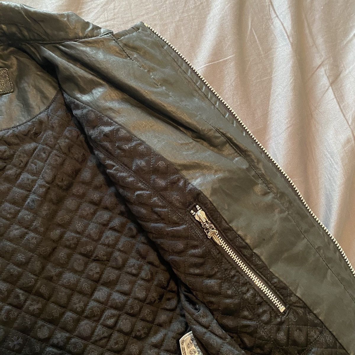 Chrome Hearts Chrome Hearts JJ Dean Waxed Denim Motorcycle Rider Jacket Size US XS / EU 42 / 0 - 12 Thumbnail