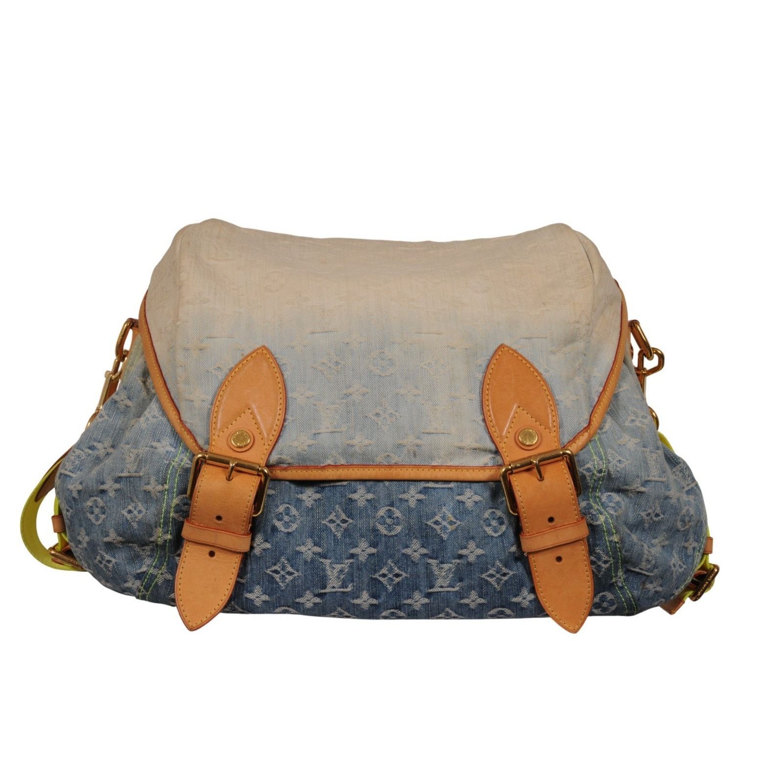 Louis Vuitton Sunrise Denim Lv Logo Monogram Messenger Travel Bag Size ONE SIZE - 23 Thumbnail