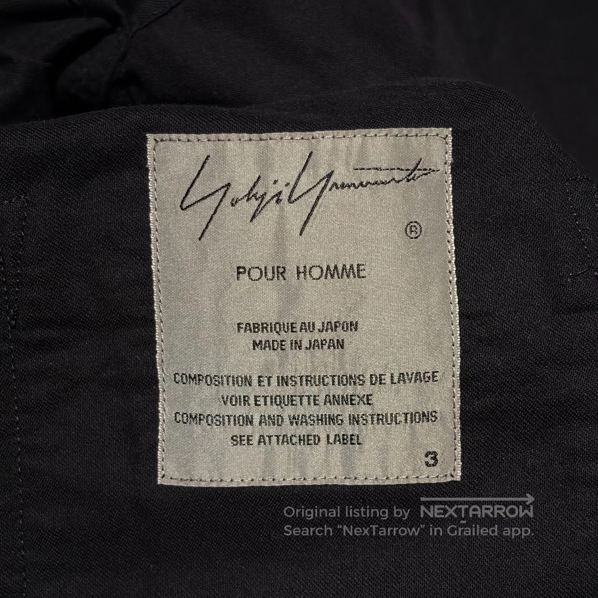 Yohji Yamamoto Yohji Yamamoto Signature Printed Work Shirt. Size US M / EU 48-50 / 2 - 6 Thumbnail