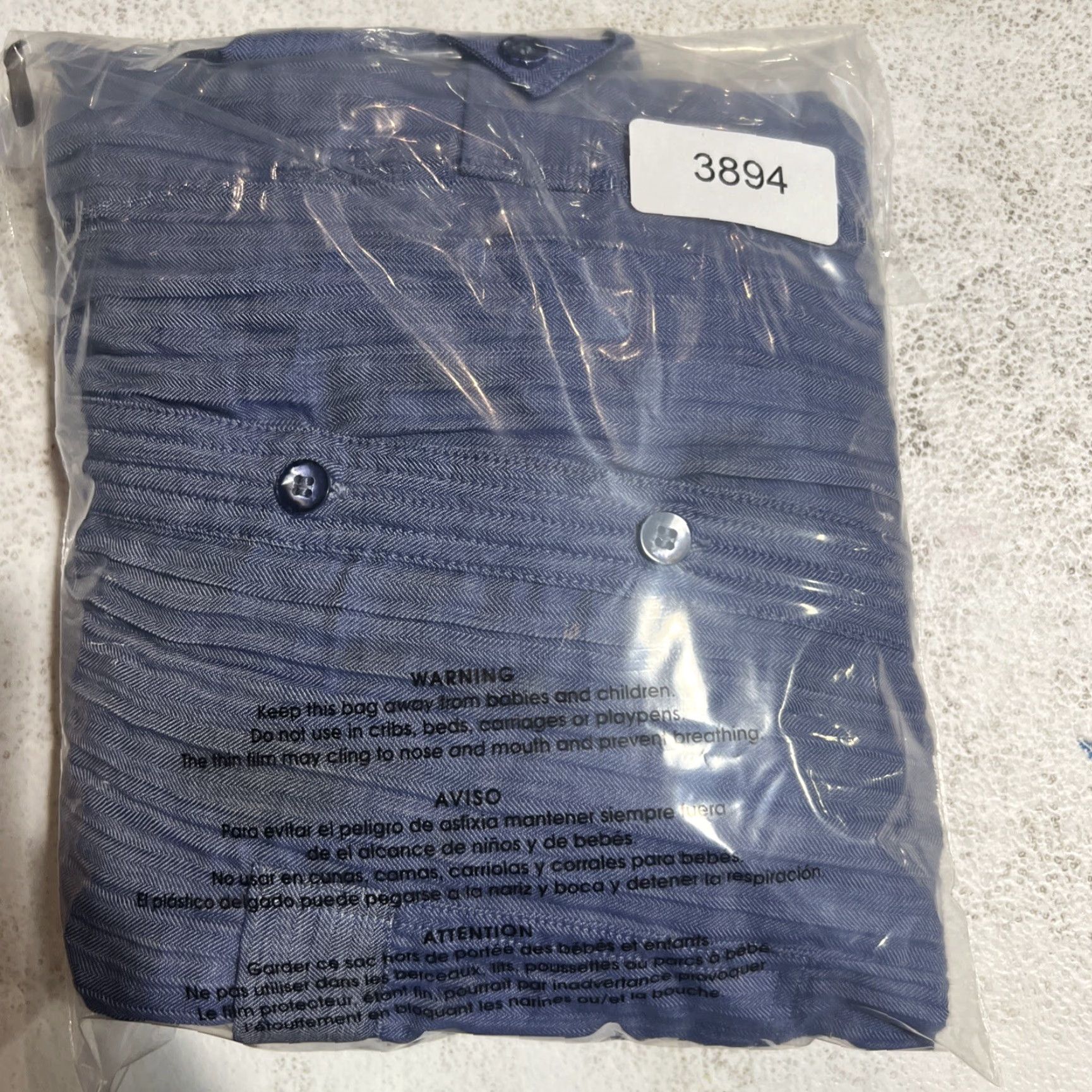 Avenue Venue Button Up Top Womens Size 22/24 Blue Long Sleeve Size 3XL / US 20-22 - 4 Thumbnail