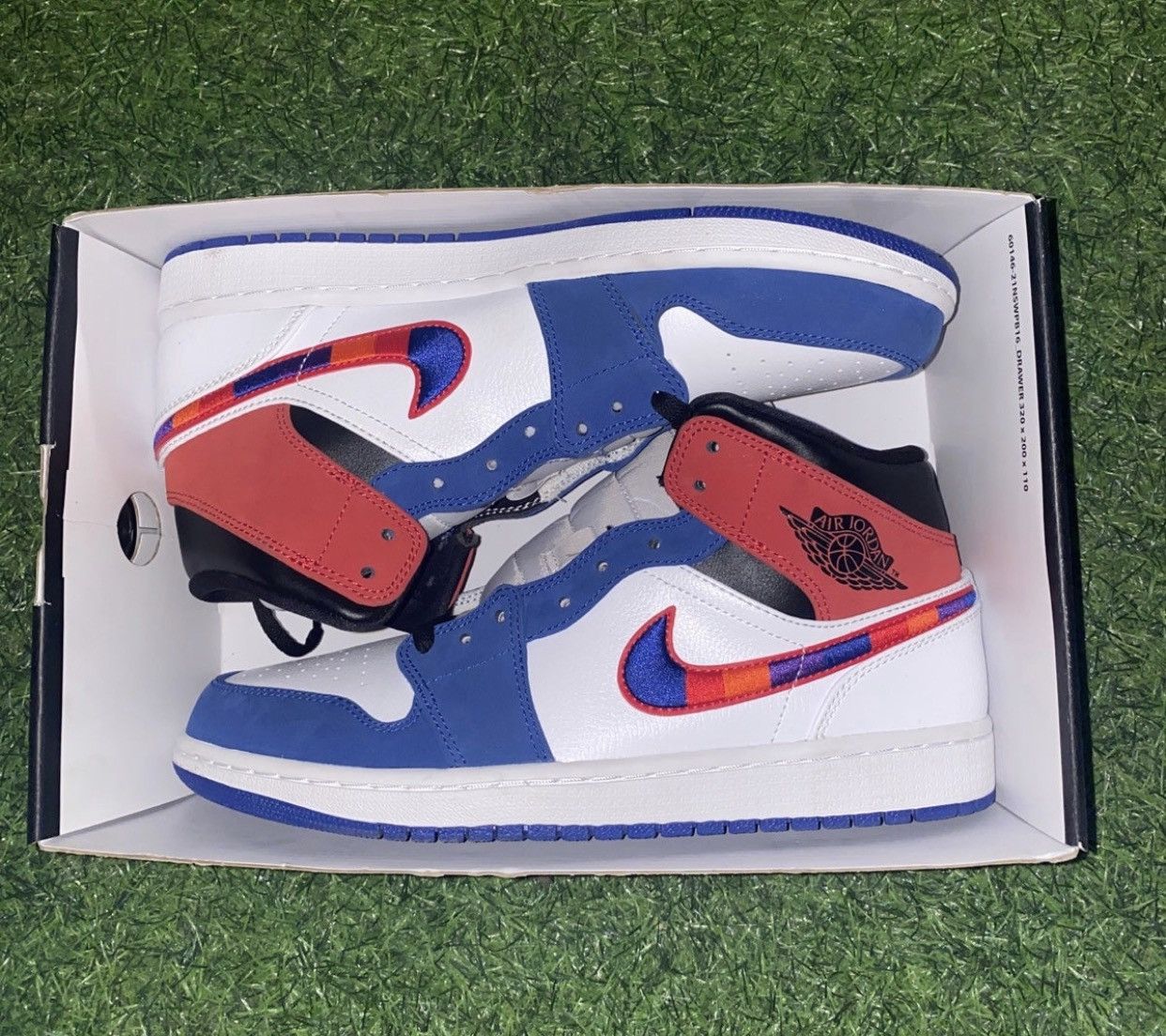 multicolor swoosh jordan 1