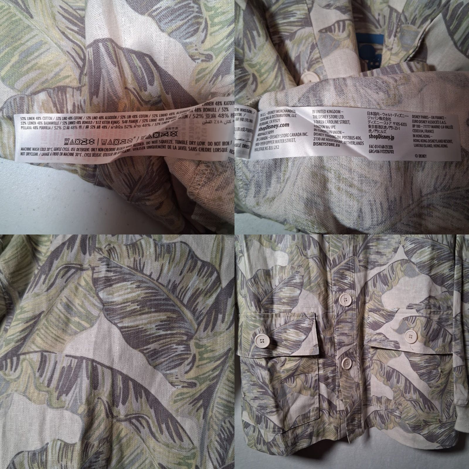 Vintage VINTAGE Walt Disney World Spirit Jersey Shirt S Button Collar Palms Safari Linen Blend Size US S / EU 44-46 / 1 - 9 Thumbnail