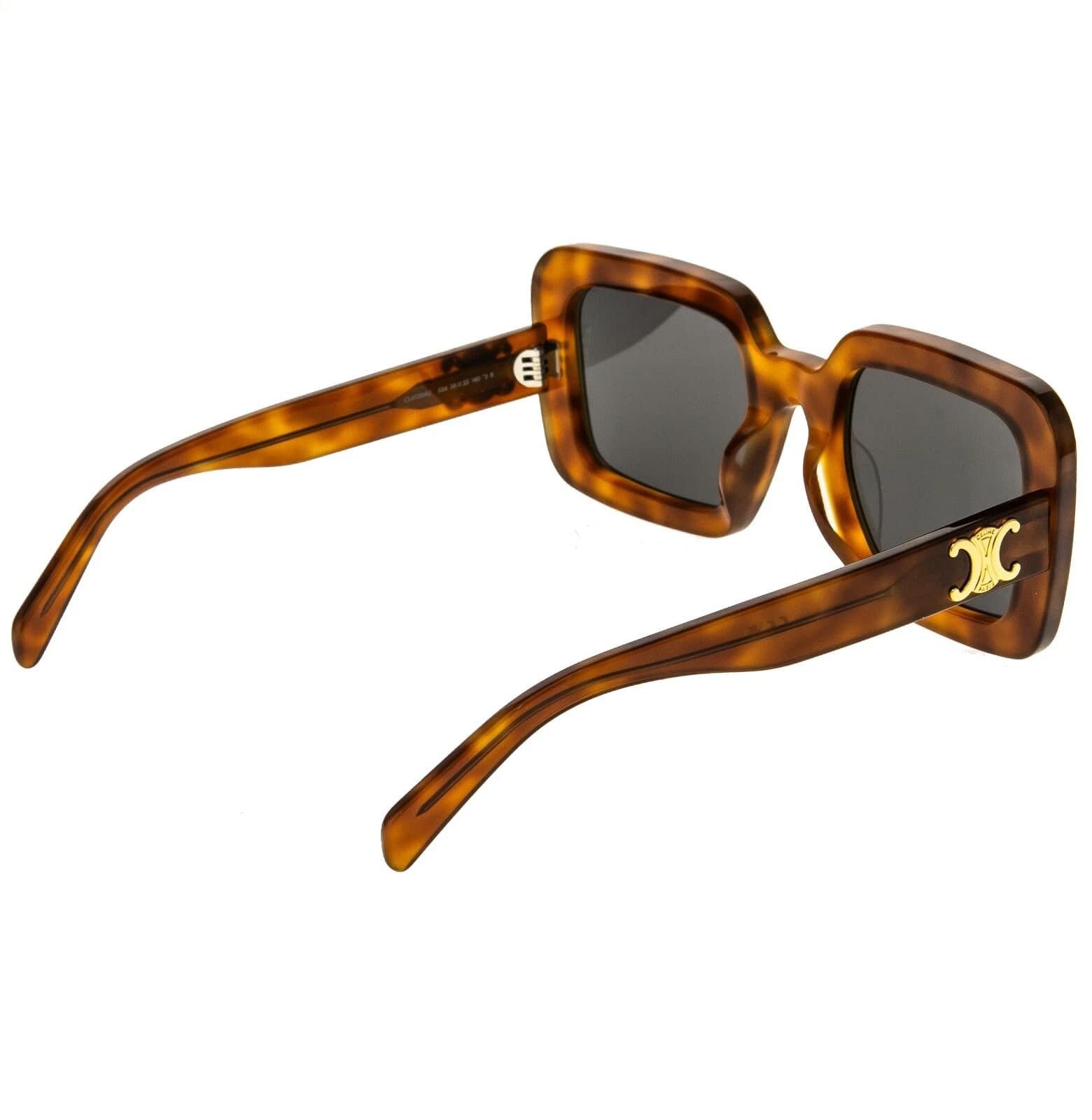 Celine CELINE 40304 TRIOMPHE Paris Brown Sunglasses CL40304U 53A Size ONE SIZE - 2 Thumbnail