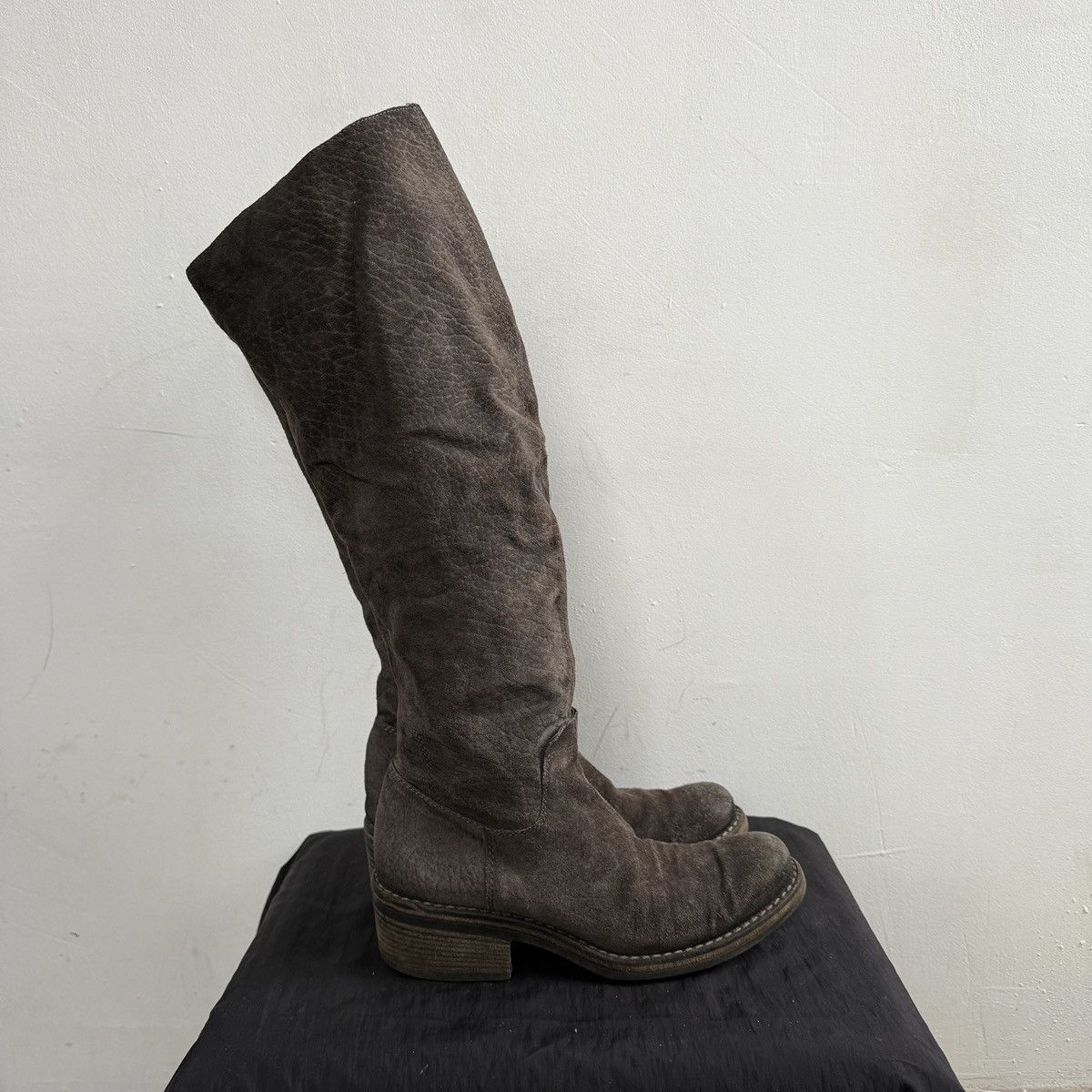 Seditionaries Vic Matie Italy Suede Leather Knee High Boots Size US 7.5 / IT 37.5 - 3 Thumbnail