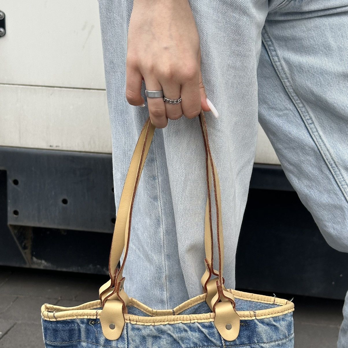 Japanese Brand Vintage Japanese Style Daniel Mayer Milano Denim Bag Custom Size ONE SIZE - 5 Thumbnail