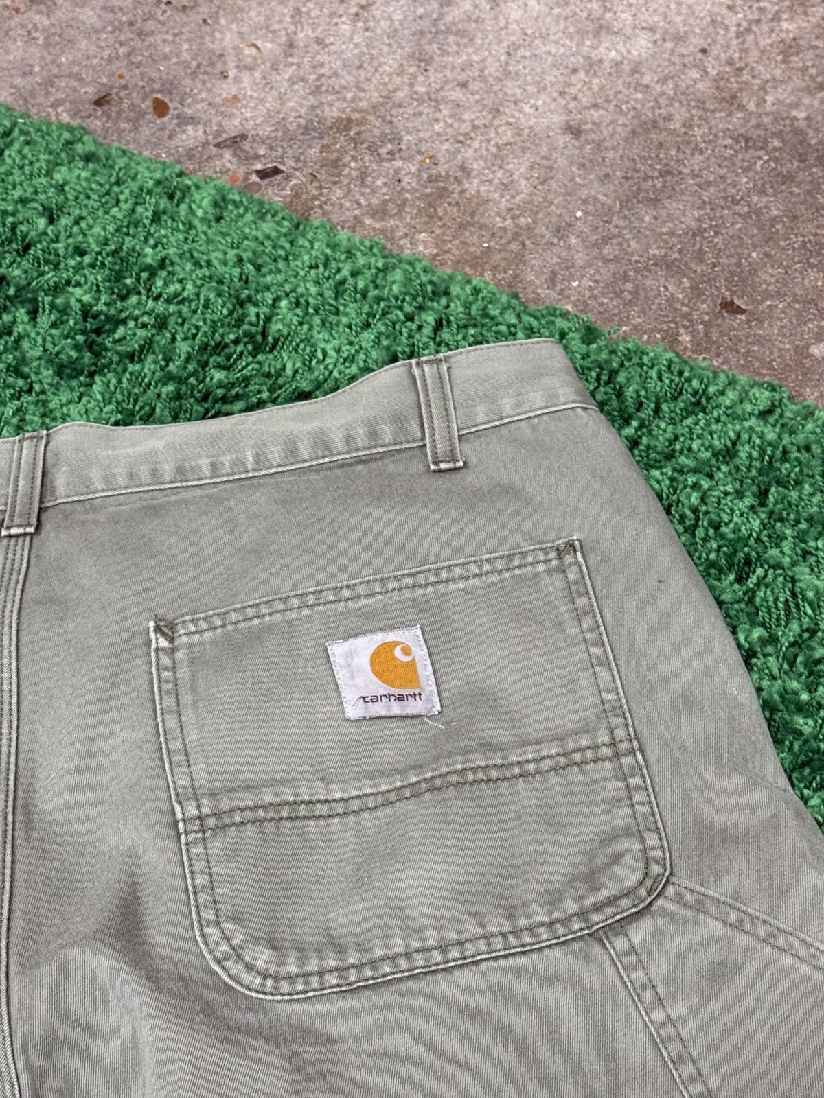 Carhartt Wip Carhartt W.I.P WIP Released Hem Green Painter Pants 36 Size US 36 / EU 52 - 4 Thumbnail