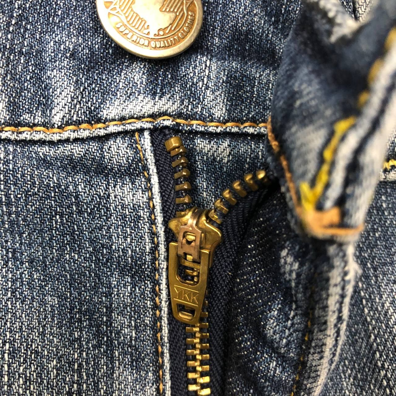 Japanese Brand P245 BACK NUMBER FLARED JAPAN JEANS Size 30" / US 8 / IT 44 - 6 Thumbnail