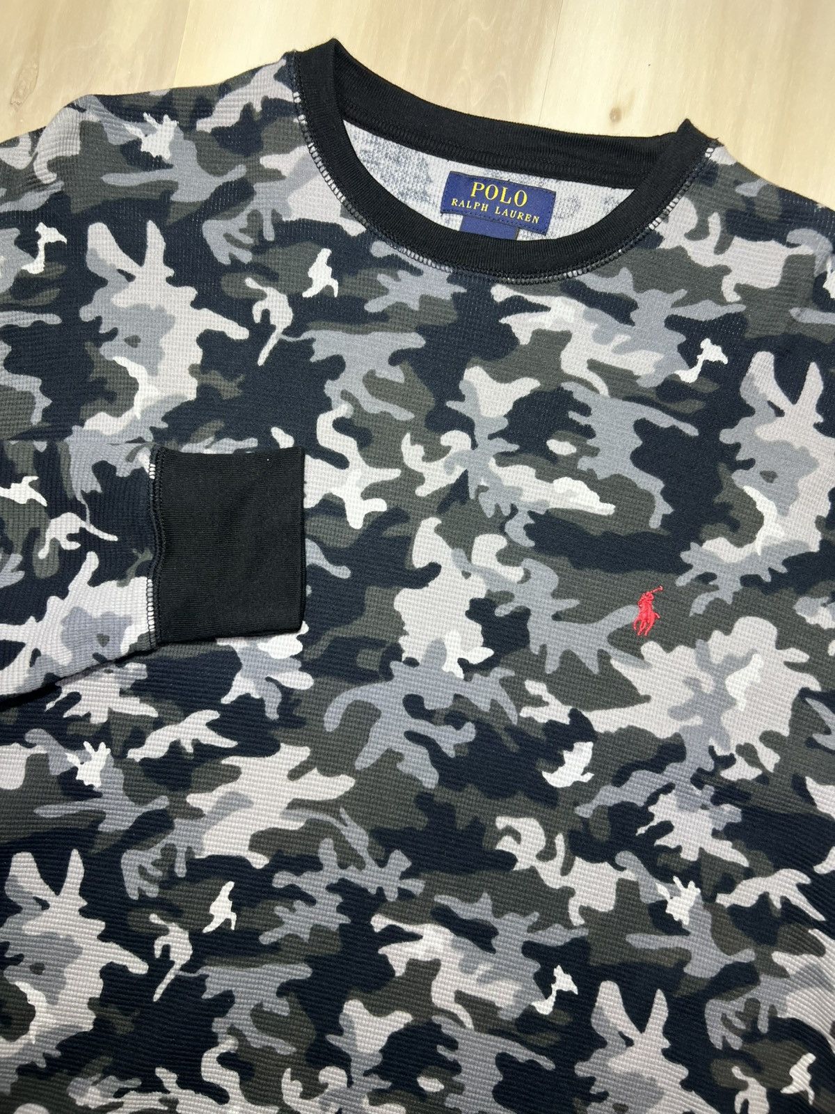 Polo Ralph Lauren Polo Ralph Lauren Mens Thermal Sz XL Camouflage Waffle Knit Size US XL / EU 56 / 4 - 1 Thumbnail