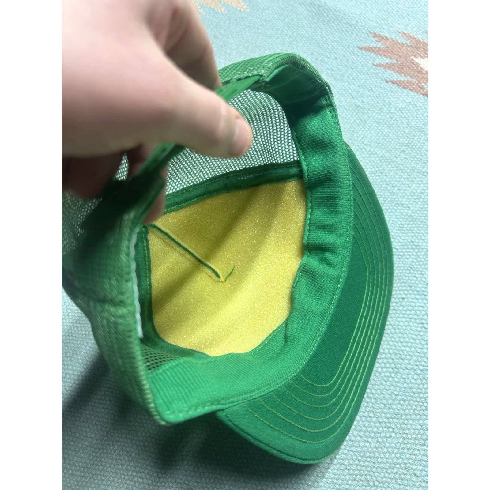Vintage VINTAGE Auburn Snapback Hat Cap Green USA Michigan Farm Bean Grain Ittner Adjustable Men Size ONE SIZE - 6 Thumbnail