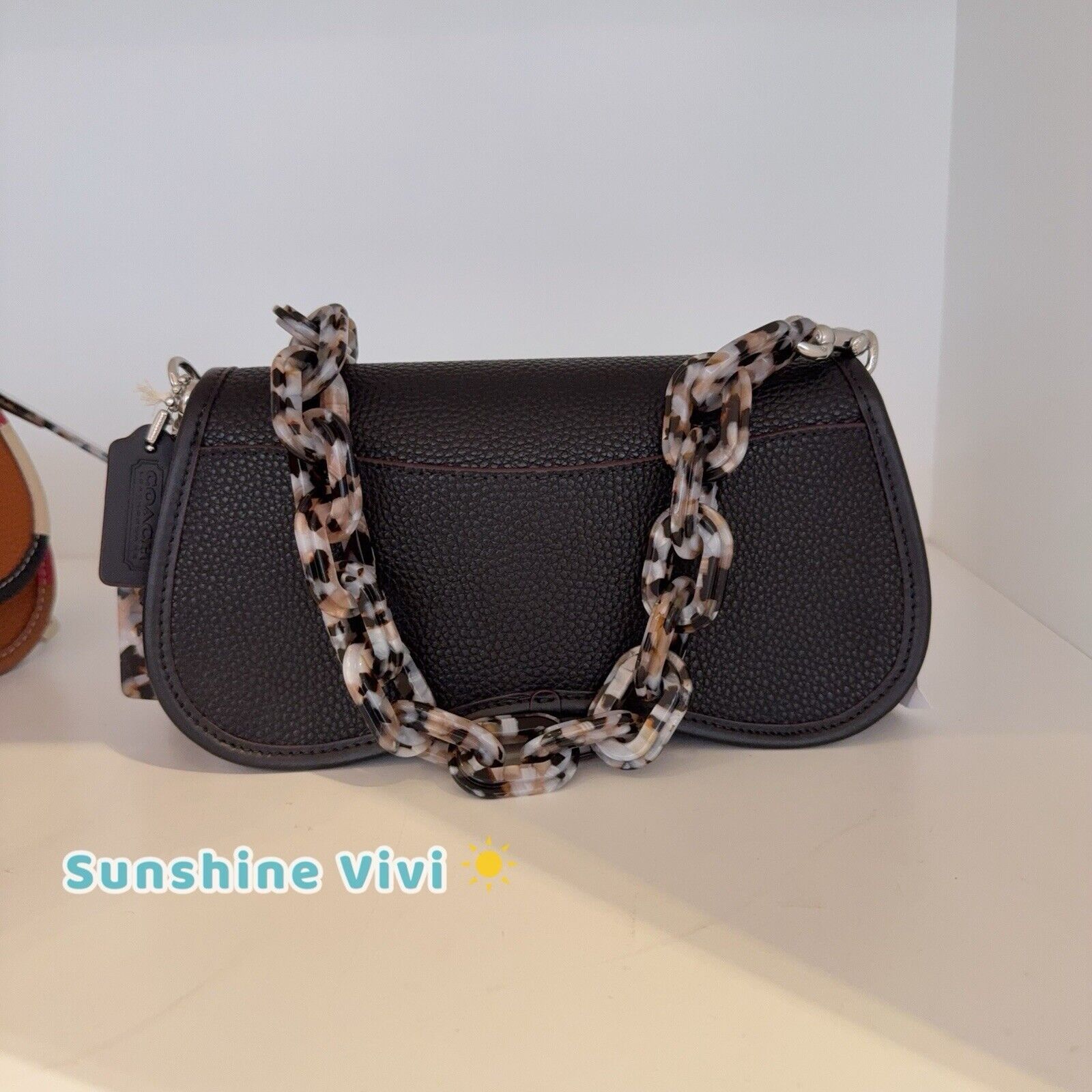 Coach NWT Coach Wavy Dinky Bag Shoulde Crossbody Black CK113 Size ONE SIZE - 5 Thumbnail