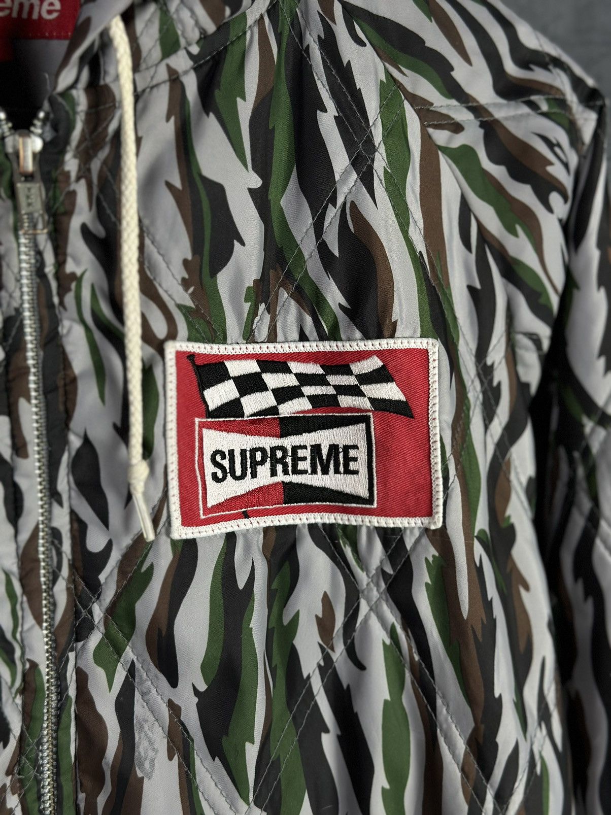 Supreme Supreme Poly Diamond Quilted Hooded Jacket Camo Rare Size US S / EU 44-46 / 1 - 6 Thumbnail