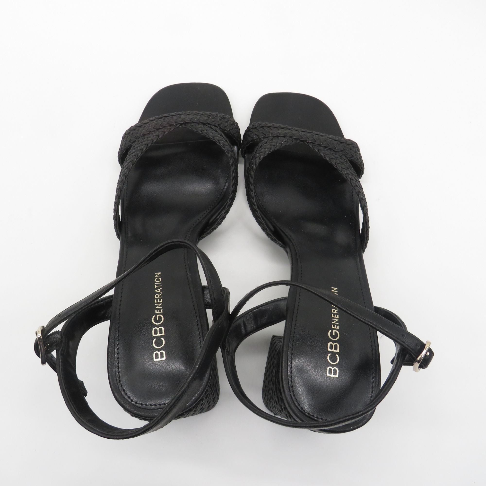 BCBGeneration BCBGeneration Black Strappy Block Heel Sandals Size 9.5 NEW Size US 9.5 / IT 39.5 - 6 Thumbnail