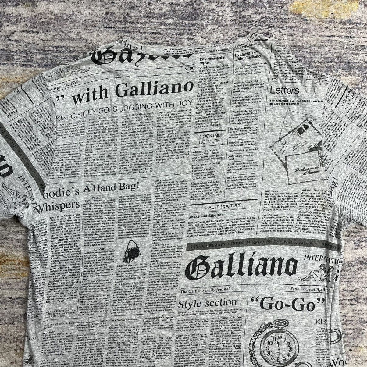 John Galliano John Galliano news paper t shirt Size US L / EU 52-54 / 3 - 7 Thumbnail