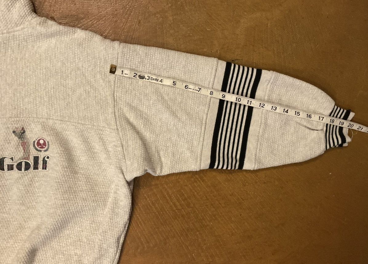 Other Gray Zip-Up Sweater with Striped Sleeves Size US L / EU 52-54 / 3 - 5 Thumbnail