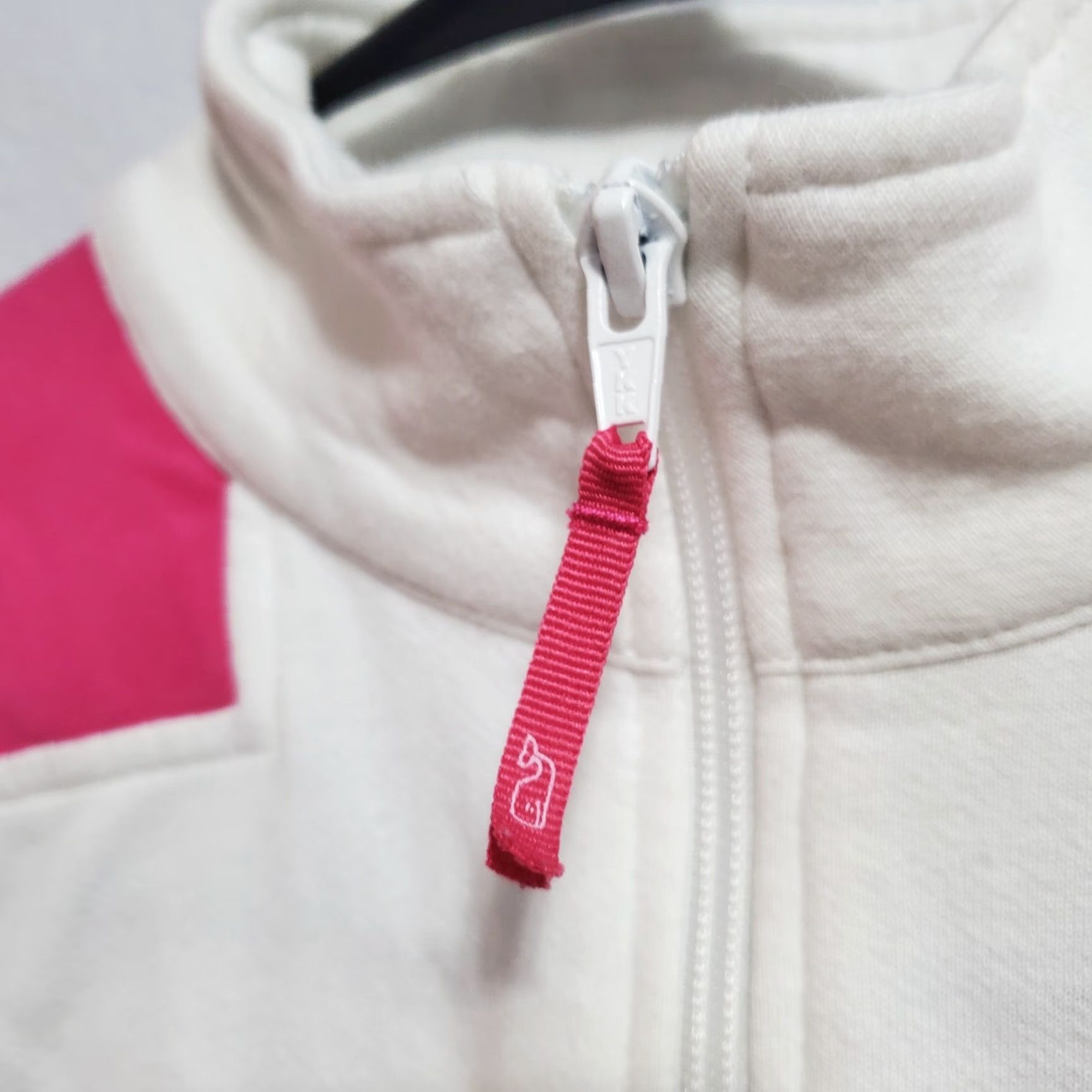 Vineyard Vines Vineyard Vines Sweatshirt Women M White Pink 1/4 Zip Pullover 100% Cotton Mock Neck Long Sleeve Logo Size M / US 6-8 / IT 42-44 - 4 Thumbnail